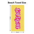 thumbnail image 3 of Personalized Beach Towel, 100% Microfiber Custom Beach Towel,Weekend Beach Trip Gifts,400gsm, 3 of 4