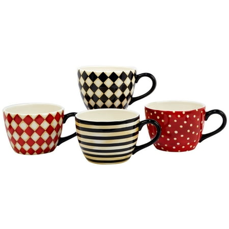 Jumbo Coffee - Certified International Coffee Always 32 oz. Jumbo Cups in Assorted Designs Set of 4
