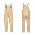 thumbnail image 4 of Clearance under 10.00 LYXSSBYX Womens Sweatpants with Pockets Plus Size Womens Casual Loose Sleeveless Overalls Suspenders With Pockets Jumpsuit, 4 of 6