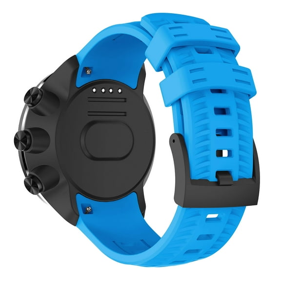 Compatible with Suunto Spartan Sport Wrist hr Baro Strap/ Suunto 9 Baro Bands, Sport Replacement Watch Band Stylish Soft Silicone Band Straps Pretty Wristbands Bracelet for Suunto 9 Smartwatch (Blue)
