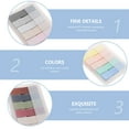 thumbnail image 6 of Qinfelern1 File Tabs Memorandum Office Sticky Notes, 1.77 X 0.47 X 0.04 in, Assorted, 6 Pack, 6 of 6