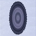 thumbnail image 1 of Ahgly Company Machine Washable Indoor Square Transitional Lavender Blue Area Rugs, 5' Square, 1 of 7