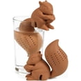 thumbnail image 4 of Silicone Squirrel Shape Tea Strainer, Reusable Food Grade Tea Infuser Novelty Loose Leaf Tea Filter(Coffee), 4 of 8