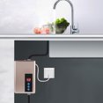 thumbnail image 2 of Calentador de agua eléctrico instantáneo de 220 V y 5,5 kW, sin tanque, para ducha, cocina, color dorado, 2 of 11