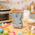 thumbnail image 5 of Gytml Silicone Bunny Cake Mold Baking Pan, Heat-Resistant Easter Bunny Shaped Cake Pan, Non-Stick Easy To Unmold 3D Rabbit Baking Molds For Easter Holiday Parties B-19cm, 5 of 7