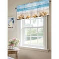 thumbnail image 6 of Valances for Windows Ocean Beach Rod Pocket Cafe Window Treatments Valance Curtains for Kitchen Bathroom Laundry Basement Windows 42"x12", 6 of 9