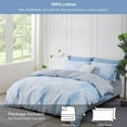 thumbnail image 2 of SAPHREAS Light Blue Duvet Cover Set Oversized King Size Tropical Botanical Palm Leaves Comforter Cover Set with Zipper Closure Bedding Set 1 Duvet Cover 2 Pillow Shams, 2 of 6