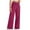 Hot Pink, variant on Timegard Lounge Pants for Women Straight Leg Elastic High Waist Casual Loose Workout Trousers with Pockets