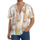 thumbnail image 1 of Fotbe Happy Easter Camisa Estampada de Manga Corta para Hombre, Casual de Verano, Estilo Playero, Sin Arrugas-Medium, 1 of 5