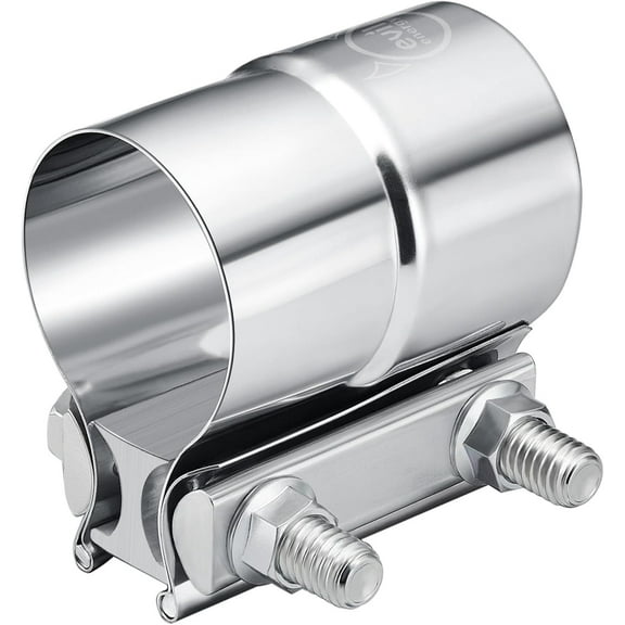 2'' Exhaust Clamp,Lap Joint Band Clamp Stainless Steel for Pipes,Mufflers,Catalytic Converters (1, 2.0 inch)