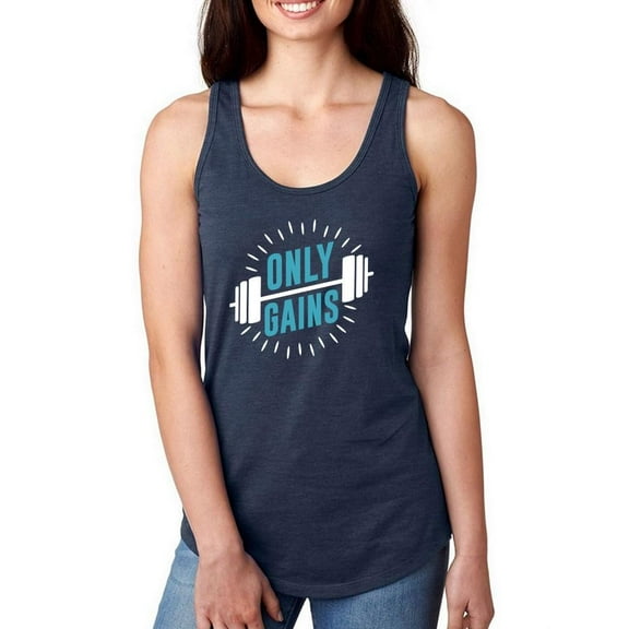 Only Gains! Racerback Tank Women -Smartprints Designs, Female x-Large