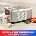 thumbnail image 2 of Total Chef Máquina automática para hacer helados y yogures 2 en 1 Pantalla LCD Compresor incorporado de 1.6 qt Helado de sorbete congelado casero fresco en 1 hora Sin sal ni precongelación Acero inoxi, 2 of 5