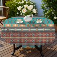 thumbnail image 4 of Geometric Stripe Red Pattern Round Tablecloth 70"x70", Wrinkle Resistant Wipeable Table Cover for Kitchen Dining Room Picnic Patio and Party, 4 of 6