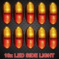 thumbnail image 3 of Riwesomey Paquete de 10 luces de camión, luces traseras de seguridad nocturna, lámparas de remolque, IP67, marcador lateral de vehículo de Bombillas para automóviles, 3 of 6