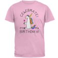 thumbnail image 1 of Unicorn Celebrate it's my Birthday Mens T Shirt Pink LG, 1 of 1