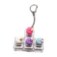 thumbnail image 2 of Dumpling Keyboard Fidget Toy, Clicky Button Light up Fidget Clicker Keychain, Portable Finger Press Toy for Stress Relief, Boost Focus for Office School Travel, Novelty Anxiety Relief Gift(D#1), 2 of 4