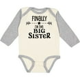 thumbnail image 3 of Inktastic Finally I'm the Big Sister Girls Long Sleeve Baby Bodysuit, 3 of 5