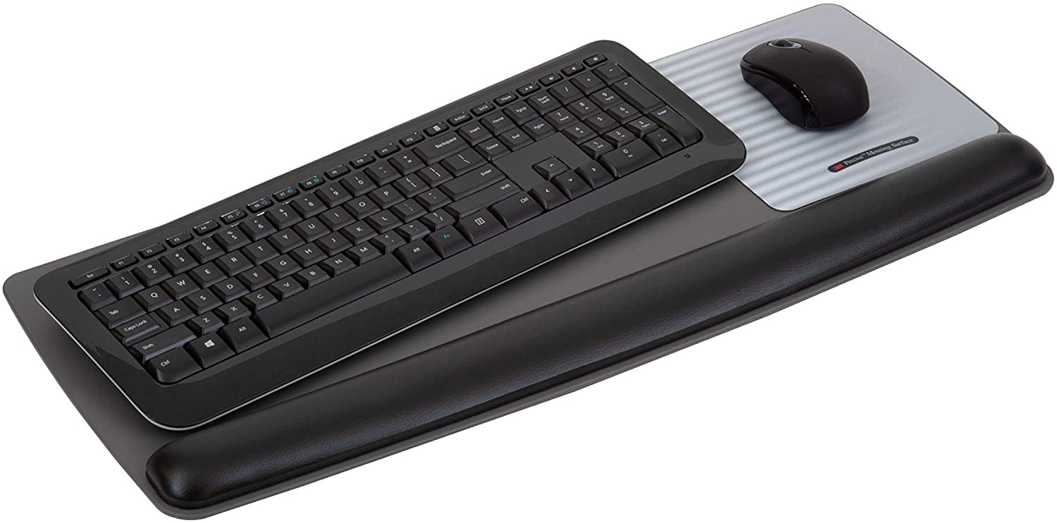 3M Tilt Adjustable Keyboard and Mouse Platform, Black