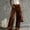 Coffee, variant on Women's Elegant Velvet High-Waist Front Button Wide-Leg Pants Side Pockets Casual Daily Outerwear Black,M