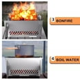 thumbnail image 2 of Barbecue au Charbon de Bois Grill de Table Foyer en Acier Inoxydable Grill de Camping, 2 of 10