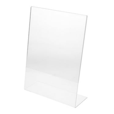 Soportes Acrílicos Para Letreros A5 - Pack De 6, Transparentes, Forma De L - Para Menús, Pósters, Folletos