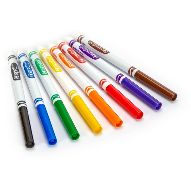 Crayola Classic Thin Line Marker Set, 8-Colors