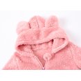 thumbnail image 3 of TUOBARR Infant Newborn Baby Girls Boys Bear Warm Thick Snowsuit Hooded Coat Jumpsuit Pink (0-24Months), 3 of 8