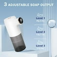 thumbnail image 4 of LUXMO Automatic Liquid Soap Dispenser, 3 Levels Adjustable Soap Dispenser Bathroom, 10.1OZ/300ml Automatic Soap Dispenser Touchless, USB Rechargeable Touchless Soap Dispenser for Bathroom, Kitchen, 4 of 8