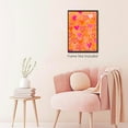 thumbnail image 3 of Funky Heart Watercolor Poster Canvas Wall Art for Home/Office/Bedroom Decor - Heart Love aesthetics Teen girl Pink Orange Living Room Decoration Prints 12x16in Unframed, 3 of 18