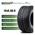 thumbnail image 3 of YOSITiuu Set 2 16x6.50-8 Lawn Mower Tractor Cart Turf Tires 16x6.5x8 P332-13019, 3 of 7