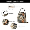 thumbnail image 4 of FORMRS Crossbody Bag for Women Quilted Travel Shoulder Cell Phone Purse with Chain Strap Handbag, Gray Floral Pattern, 4 of 7