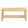 thumbnail image 3 of bali & pari Himari Rattan BOHO Bench, Natural Brown, 3 of 8