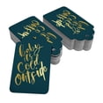 thumbnail image 2 of Inkdotpot 100 Pack Baby It's Cold Outside Baby Shower Favor Paper Tags Craft Real Gold Foil Hang Tag, 2 of 6