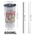 thumbnail image 2 of Happy Mother's Day 20oz Tumbler with Lid And Straw, Coffee Mug Double Wall Vacuum Insulated Travel Mug Stainless Steel Water Bottle Reusable, 2 of 7