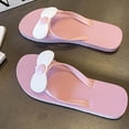 thumbnail image 5 of Yuanlong Womens Flip Flops Bow Decoration Thong Sandals Casual Summer Comfortable Beach Everyday Footwear, 5 of 6