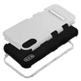 thumbnail image 2 of AMZER TUFFEN Hybrid Case for iPhone XS Max Slim Protective Cover With Magnetic Metal Stand - Gray/Black, 2 of 5