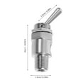 thumbnail image 2 of HOMEMAXS Pneumatic Knob Switch Replacement Toggle Button Silver, 2 of 8