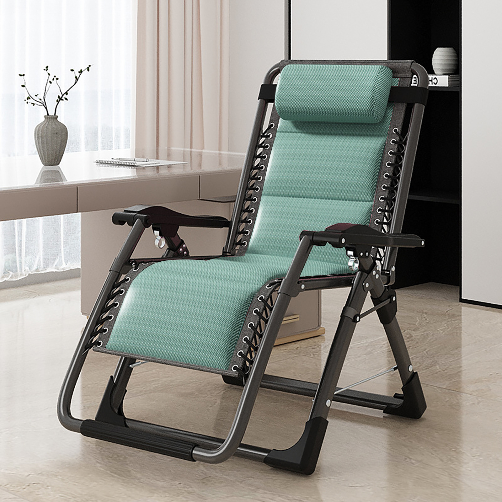 Lilypelle Zero Gravity Chair Folding Reclining Lounge Chair with Mat Lounge Recliner Chairs with Tray,Pillow - image 5 of 7