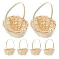 thumbnail image 1 of 6pcs mini canastas tejidas bodas pequeñas cestas de regalo de flores de boda, 1 of 5