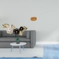thumbnail image 2 of Escultura nórdica de metal para pared con flores decorativas y cesta de frutas tejida, ideal para servir aperitivos, ideal para comedor y decoración d, 2 of 8