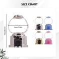 thumbnail image 3 of ERTZAE Mini Candy Dispenser Toy with Gumball Machine Style,Silver,with Thank You Cards Bubble Machine Designs for Birthday Decor,Small Bubble Gum Dispensers,Candy Party Favors,Candy Dispenser Machine, 3 of 9