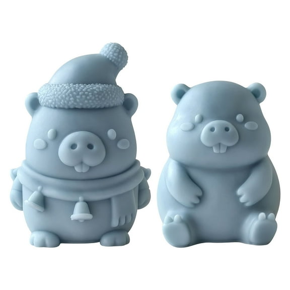 JDH Cute Animal Aromatherapy Candle Silicone Mold DIY Animal Gypsum Craft Molds for Making Festive Atmosphere Ornaments Room Decor