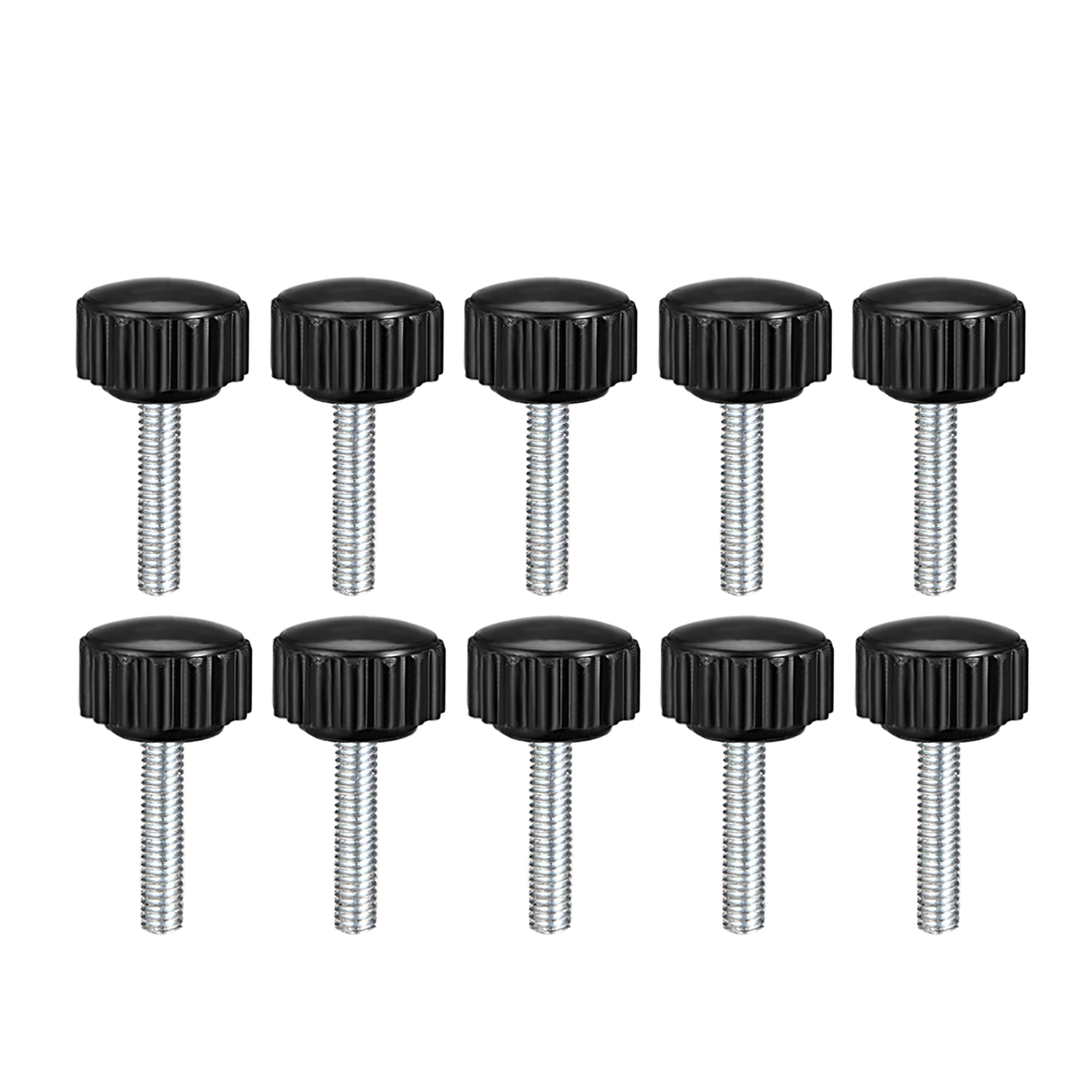 M4 x 20mm Male Thread Knurled Clamp Knobs Grip Thumb Screw on Type