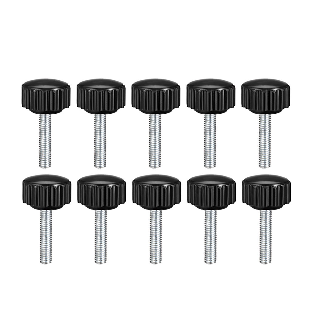 M4 x 20mm Male Thread Knurled Clamp Knobs Grip Thumb Screw on Type
