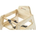 thumbnail image 5 of Foundations NeatSeat Wooden High Chair for Toddlers, Stackable, 3-Point Harness, Natural Finish, 5 of 5
