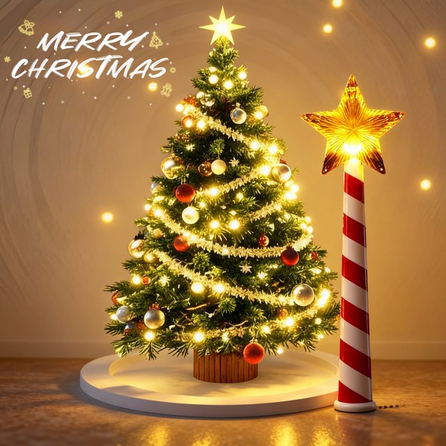 Varita mágica para controlar luces navideñas, controlador musical de estrellas LED, regalo decorativo navideño para el hogar, kit de interruptor de control remoto inalámbrico para luces de