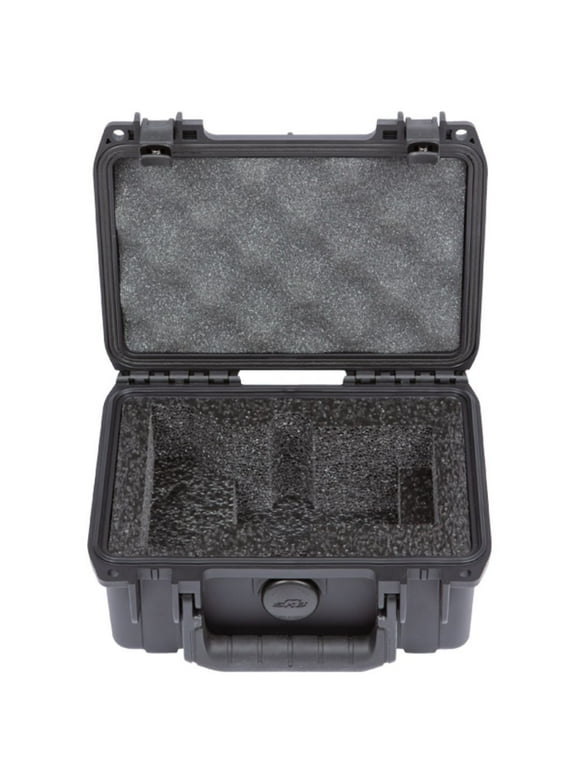 SKB Cases iSeries 0705-3 Case with Custom Cut Interior and Trigger Release Latch System for Zoom PodTrak P4 Podcast Mixer and Accessory