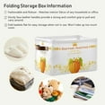 thumbnail image 5 of FREEAMG Autumn Pumpkin Festival Thanksgiving Day Storage Bin for Toy Storage Basket Dirty Clothes Sundries Office Home Closet Organizer Waterproof Laundry Basket, 2 PCS, 5 of 7