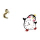 thumbnail image 5 of Figura de caballo ligera hecha a mano, decoración de mesa y encantador reloj de pared de madera con forma de pingüino de dibujos animados para dormito, 5 of 8