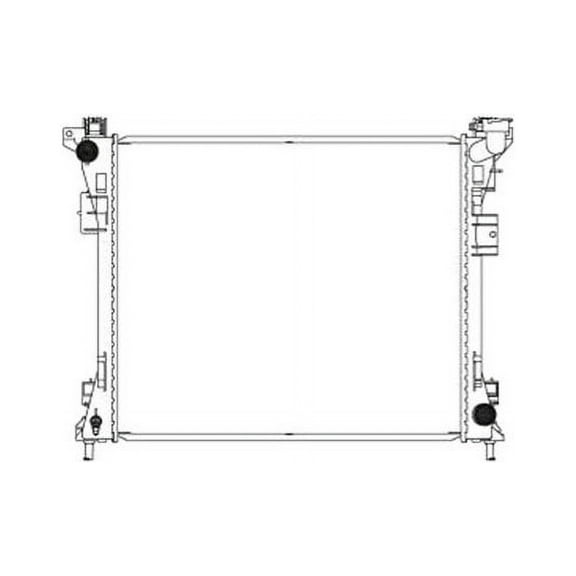 CSF 3659 Radiator, Factory Finish Plastic Tank